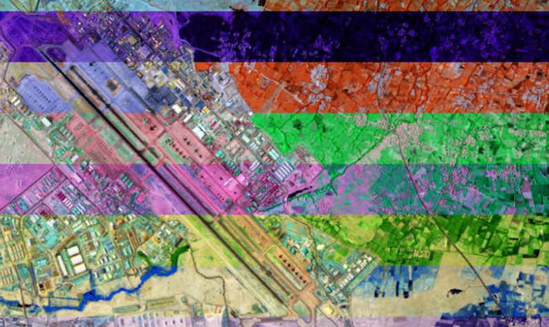 Spectral Shift Satellite Image