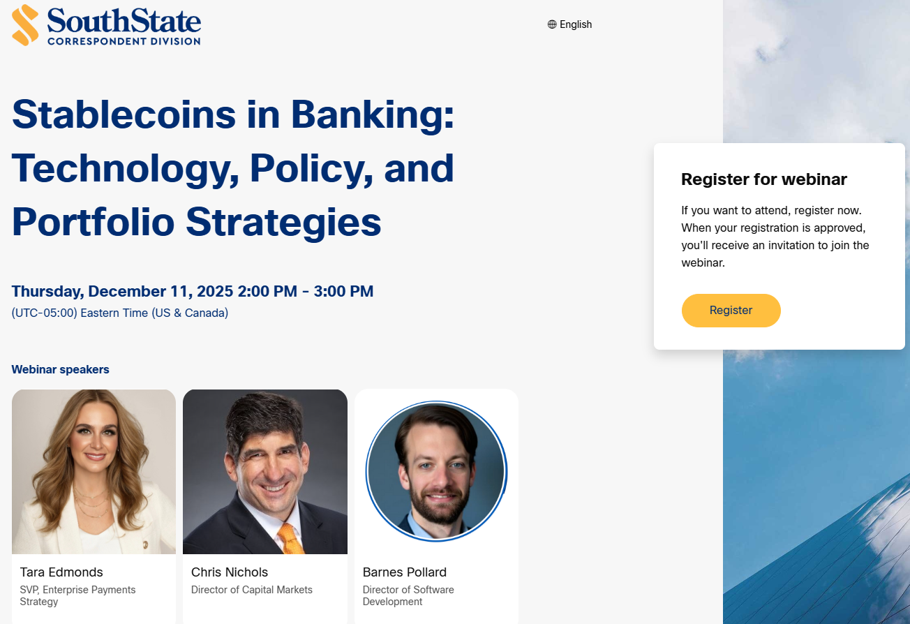 Tokenized Deposit Webinar